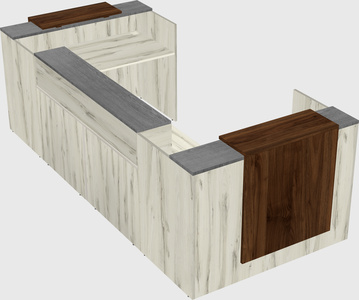 Reception desk u-shape