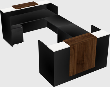 Reception desk u-shape