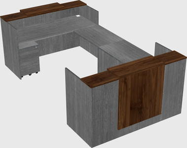 Reception desk u-shape