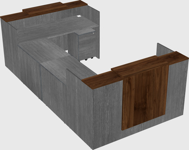Reception desk u-shape