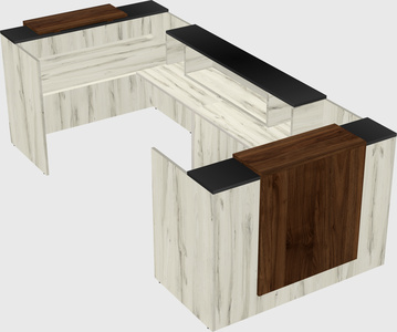 Reception desk u-shape