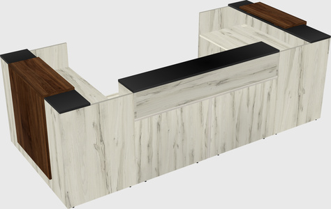 Reception desk u-shape