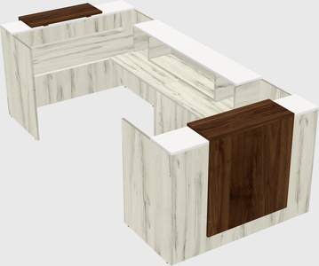 Reception desk u-shape