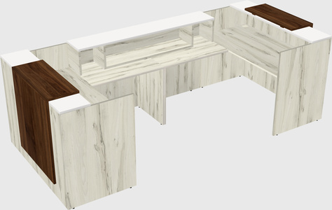 Reception desk u-shape