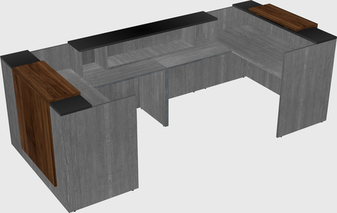 Reception desk u-shape