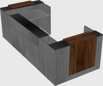 Reception desk u-shape
