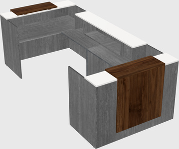 Reception desk u-shape