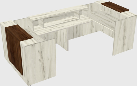 Reception desk u-shape
