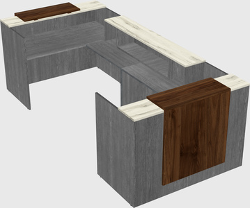 Reception desk u-shape
