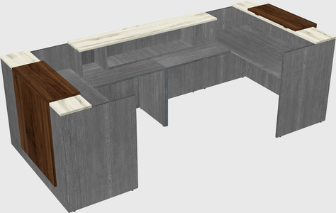 Reception desk u-shape