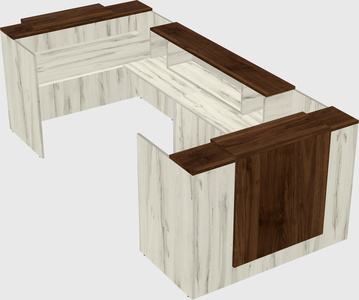 Reception desk u-shape