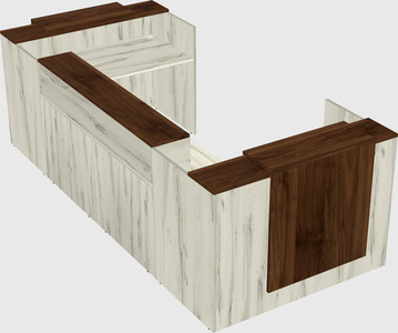 Reception desk u-shape