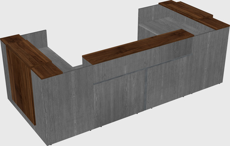 Reception desk u-shape