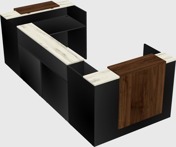 Reception desk u-shape