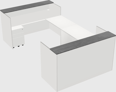 Reception desk u-shape
