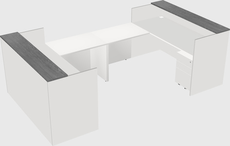 Reception desk u-shape
