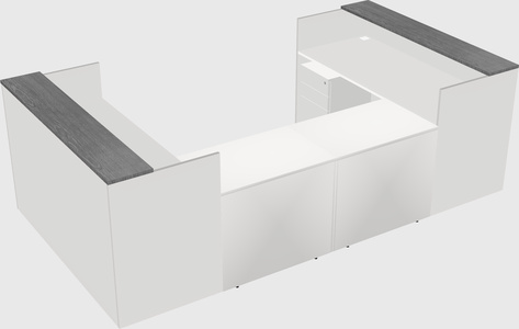Reception desk u-shape