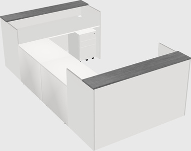 Reception desk u-shape