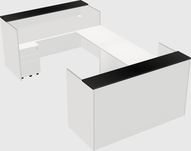 Reception desk u-shape
