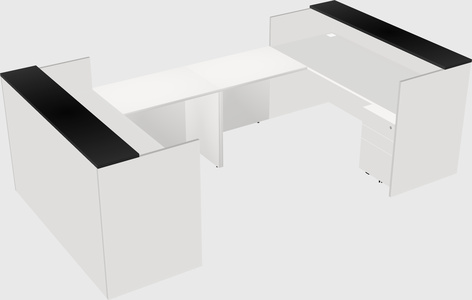 Reception desk u-shape