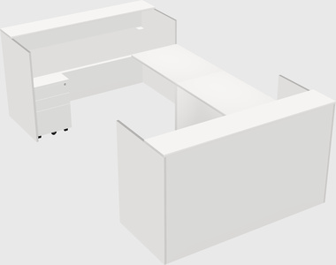 Reception desk u-shape
