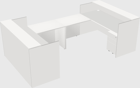 Reception desk u-shape