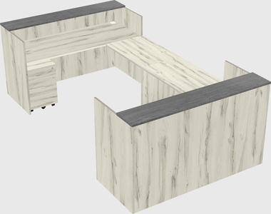 Reception desk u-shape