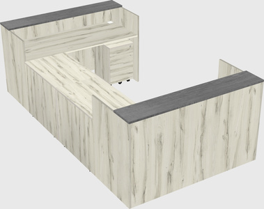 Reception desk u-shape