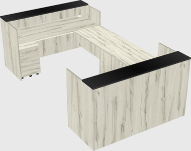 Reception desk u-shape