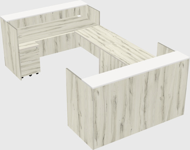 Reception desk u-shape