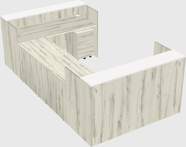 Reception desk u-shape