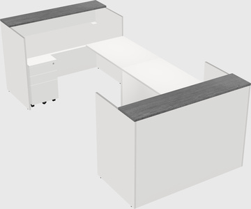 Reception desk u-shape