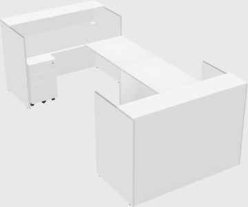 Reception desk u-shape