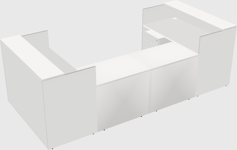 Reception desk u-shape