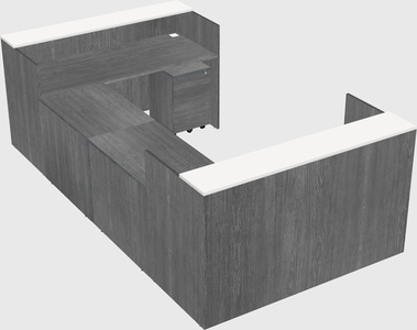 Reception desk u-shape