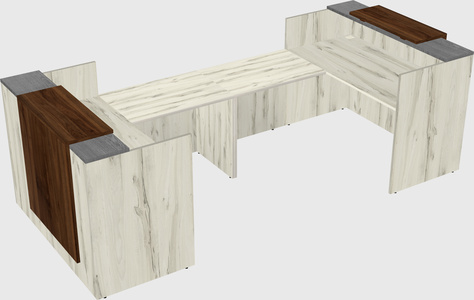 Reception desk u-shape