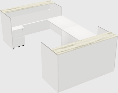 Reception desk u-shape
