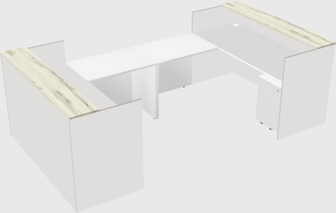 Reception desk u-shape
