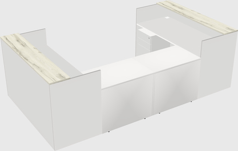 Reception desk u-shape
