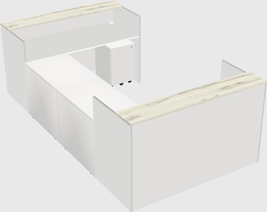 Reception desk u-shape