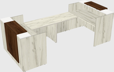 Reception desk u-shape