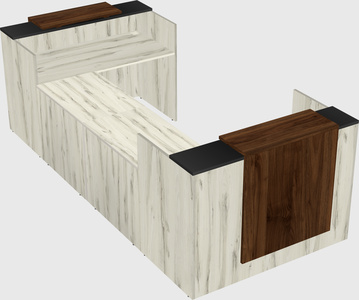 Reception desk u-shape