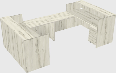 Reception desk u-shape