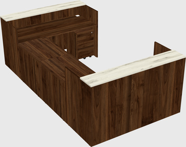 Reception desk u-shape