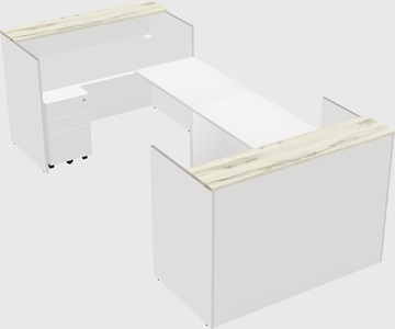 Reception desk u-shape