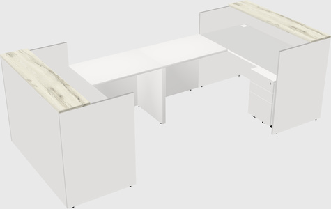 Reception desk u-shape