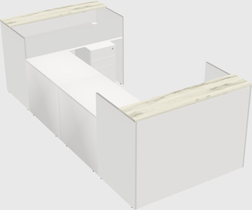 Reception desk u-shape