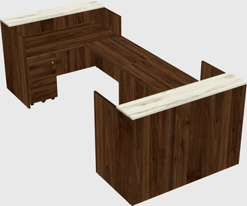 Reception desk u-shape