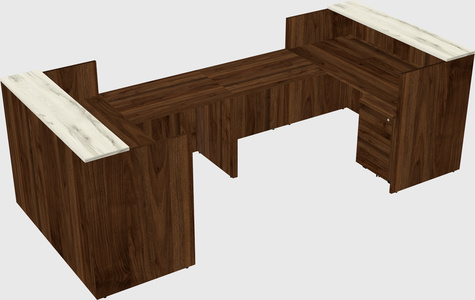Reception desk u-shape