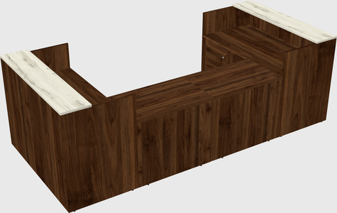 Reception desk u-shape